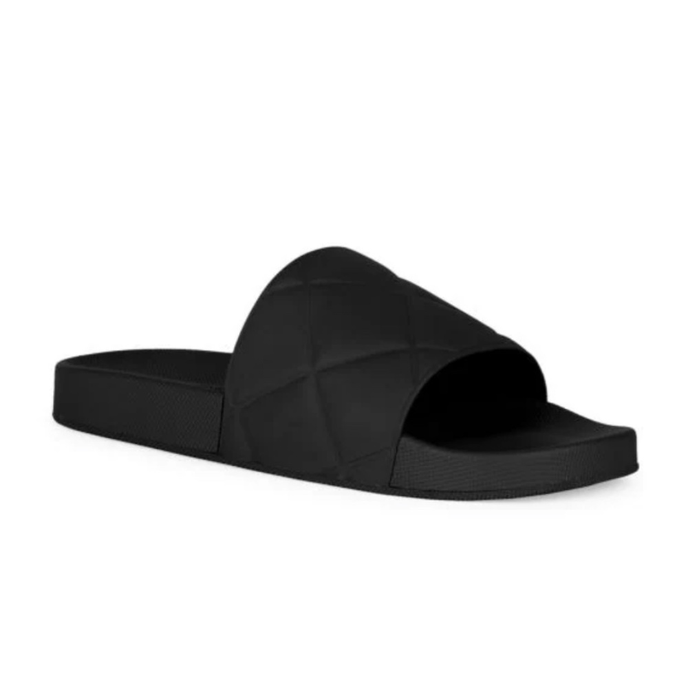 Bottega Veneta Men's Black Rubber Slides